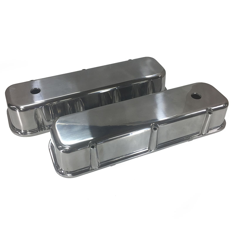 Bandit Accessories Valve Cover Set 6330-2; Plain Polished