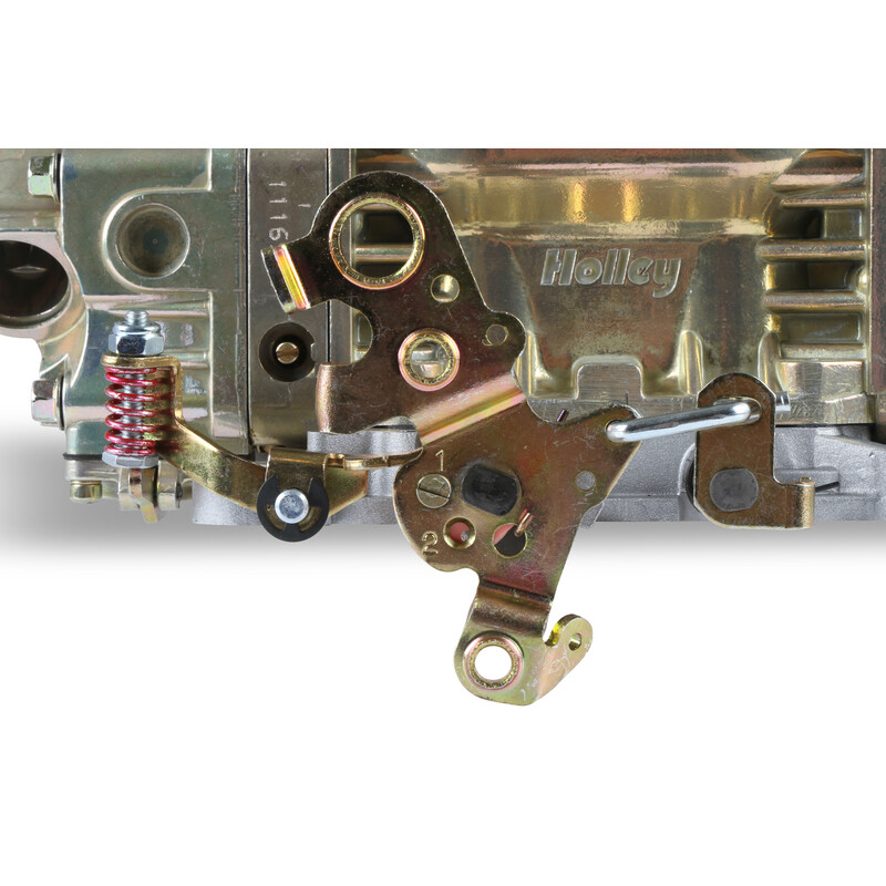 Holley Carburetor 0-4781C; Double Pumper-Series 850 cfm Barrel Manual  Choke Mechanical Secondary Gold Dichromate Star