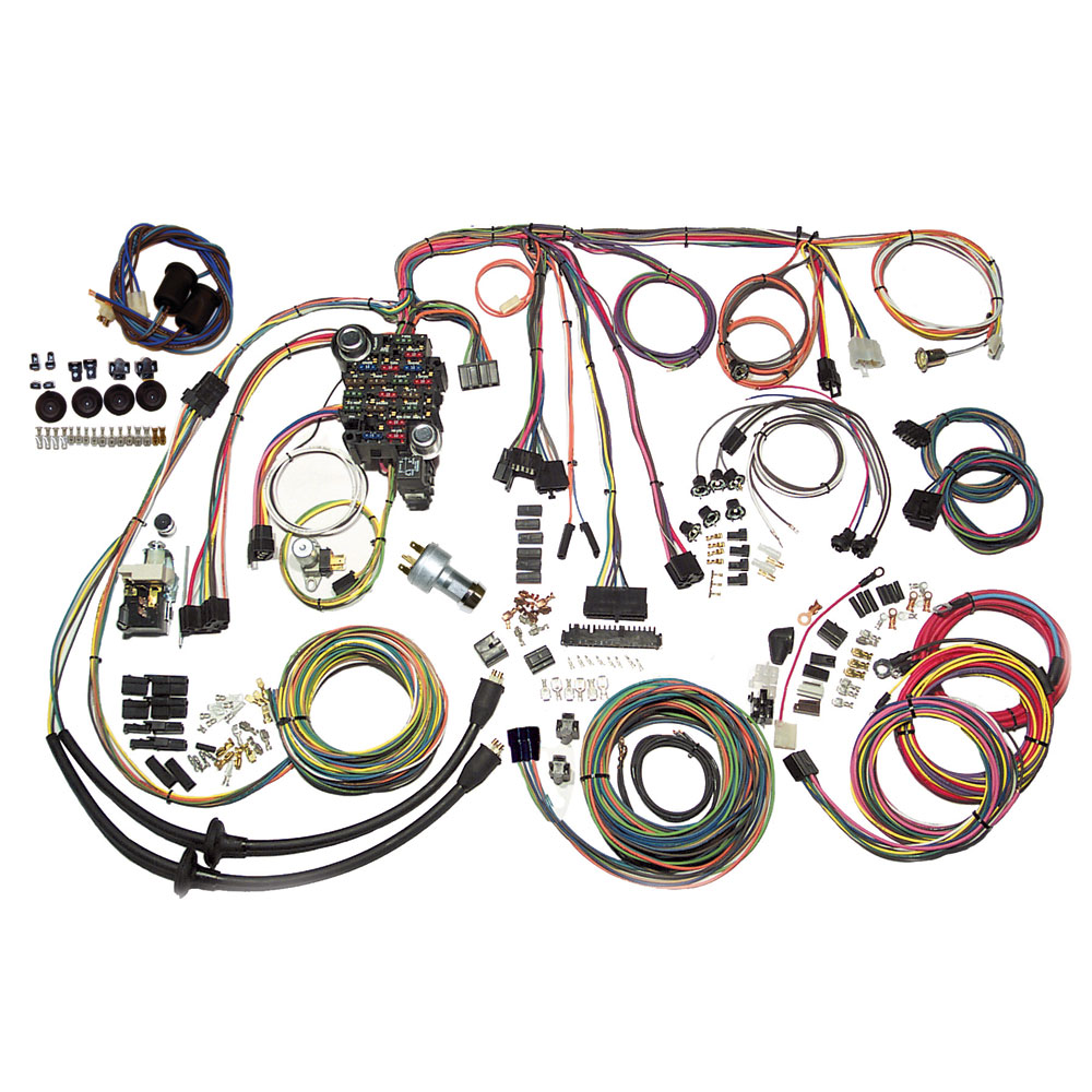 American Autowire Chassis Wiring Harness 500434; Classic Update GM 18 Circuit for 1957 Chevy Passenger Car, Wagon, Nomad 