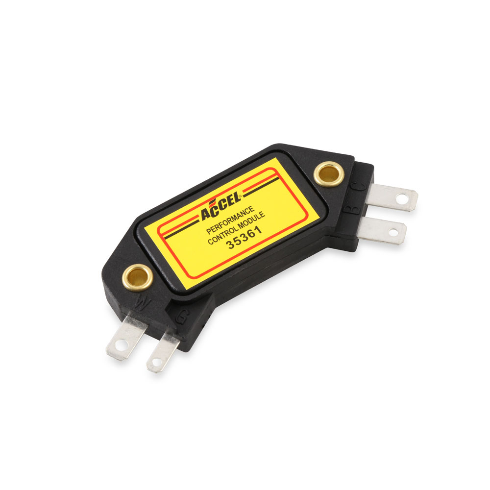 ACCEL Distributor Ignition Module 35361; GM HEI 4 Pin 12 Volt Negative for 1974 to 1985 Chevy 262 to 400, 396 to 454 