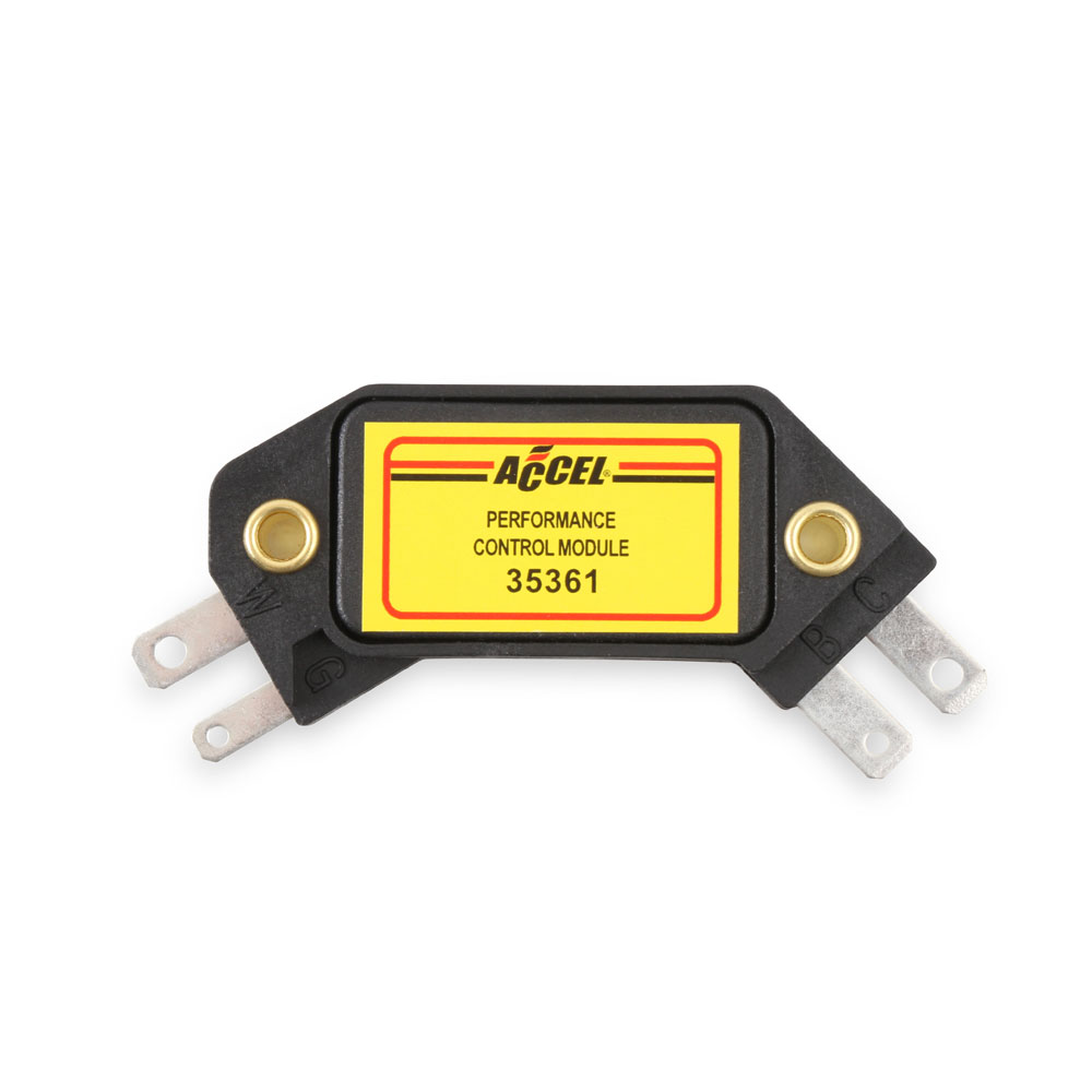 ACCEL Distributor Ignition Module 35361; GM HEI 4 Pin 12 Volt Negative for 1974 to 1985 Chevy 262 to 400, 396 to 454 