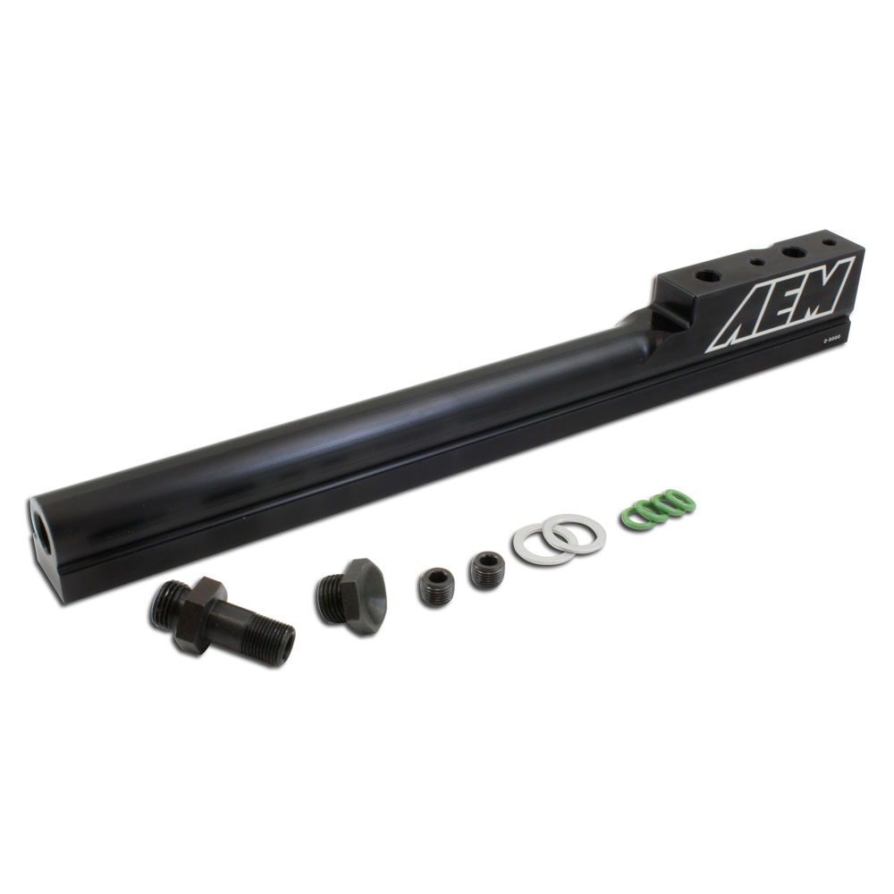 Photo for AEM Fuel Injection Fuel Rail 25-100BK; High Volume Fuel Rail for 1994 to 2001 Acura 1.8L