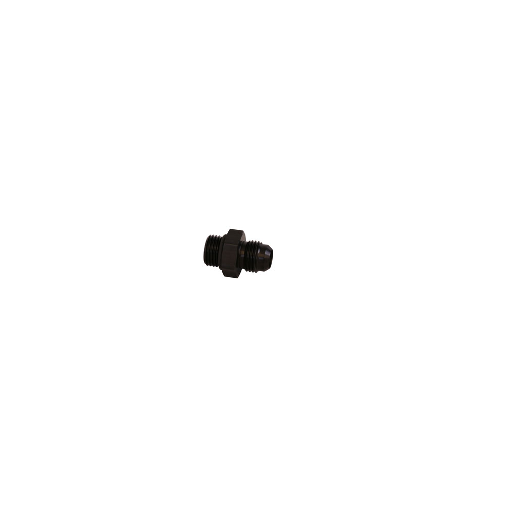 Aeromotive AN Fitting 15606; AN to ORB Adapter Black -06AN Male Straight -06AN ORB Male 