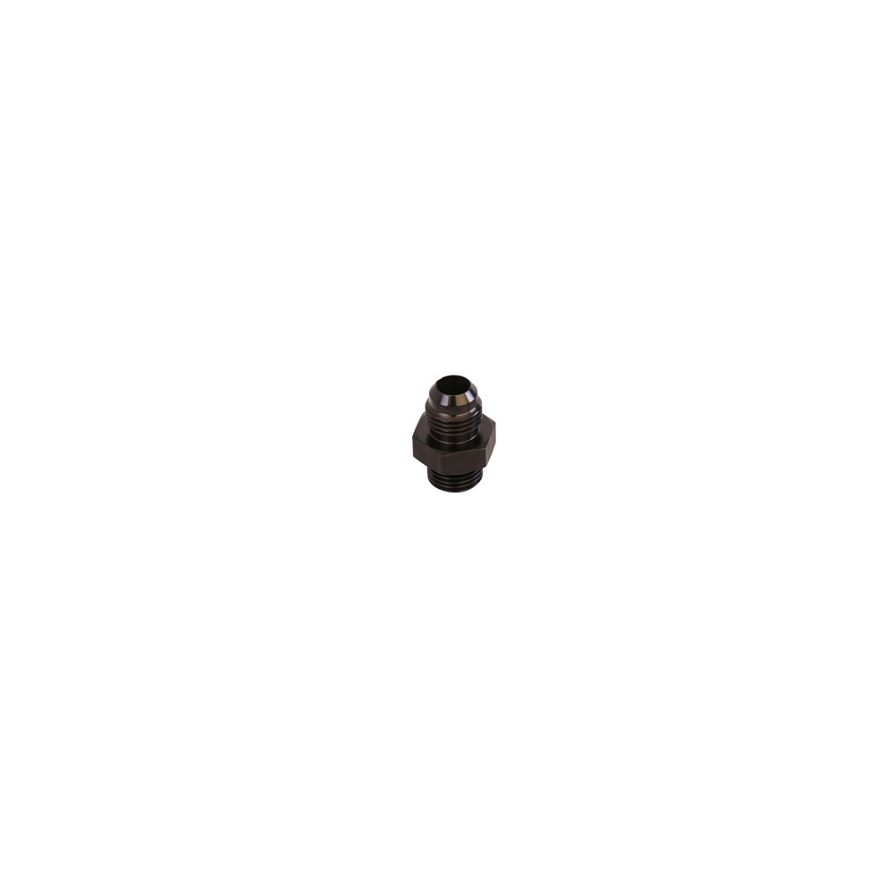 Aeromotive AN Fitting 15606; AN to ORB Adapter Black -06AN Male Straight -06AN ORB Male 