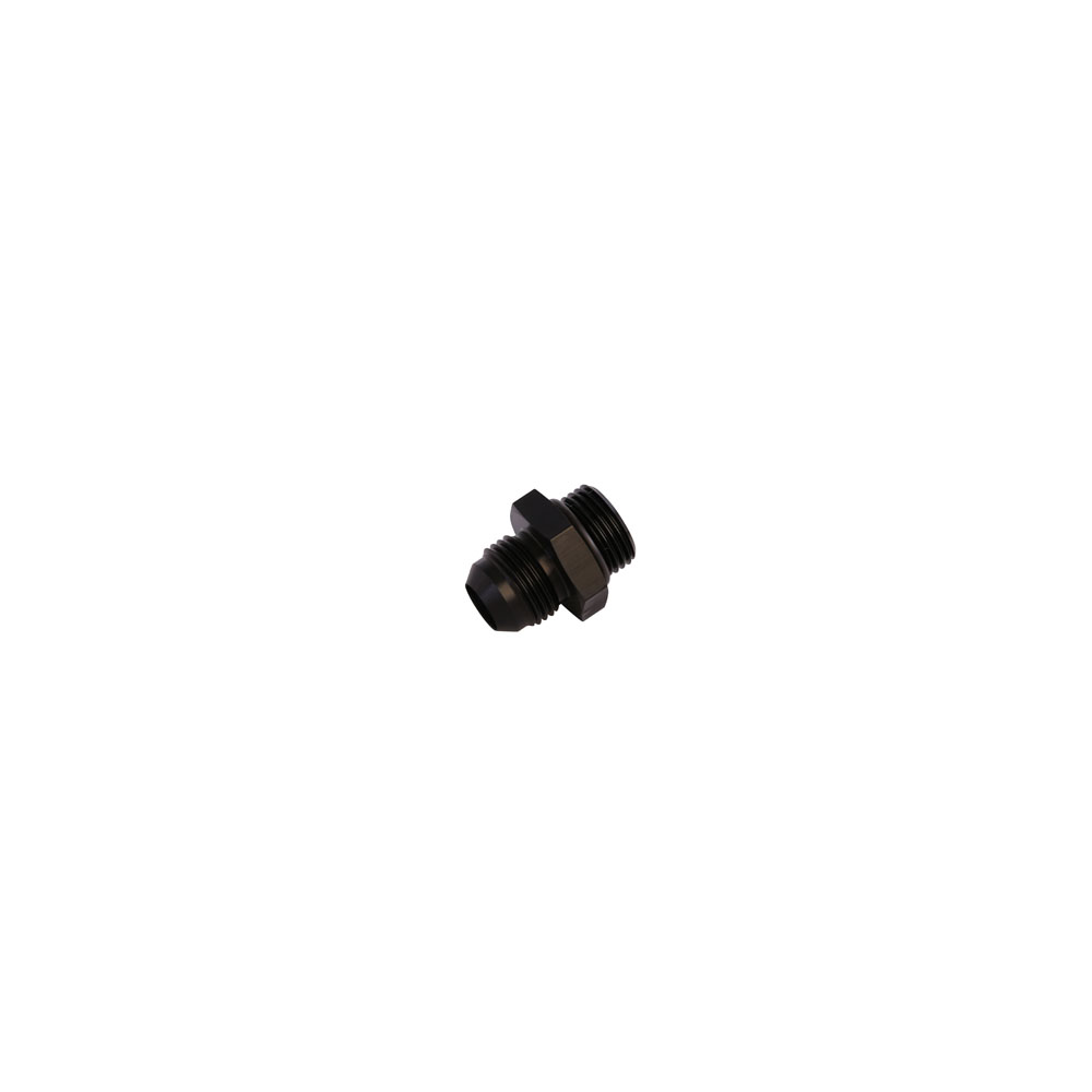 Aeromotive AN Fitting 15607; AN to ORB Adapter Black -08AN Male Straight -08AN ORB Male 