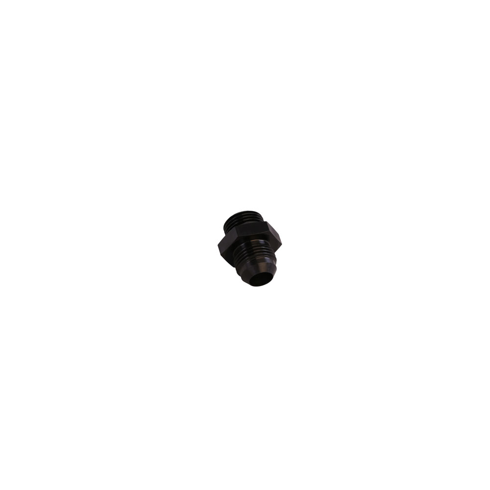 Aeromotive AN Fitting 15607; AN to ORB Adapter Black -08AN Male Straight -08AN ORB Male 