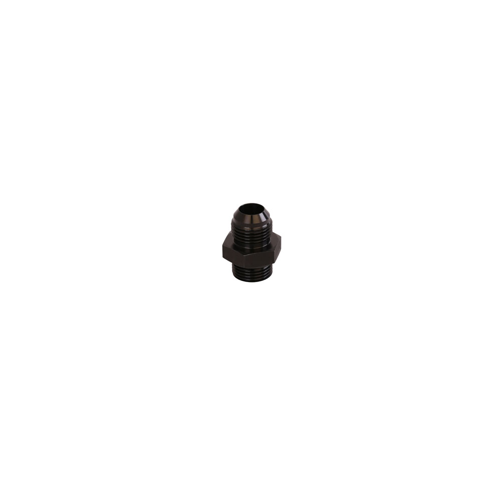 Aeromotive AN Fitting 15608; AN to ORB Adapter Black -10AN Male Straight -10AN ORB Male 