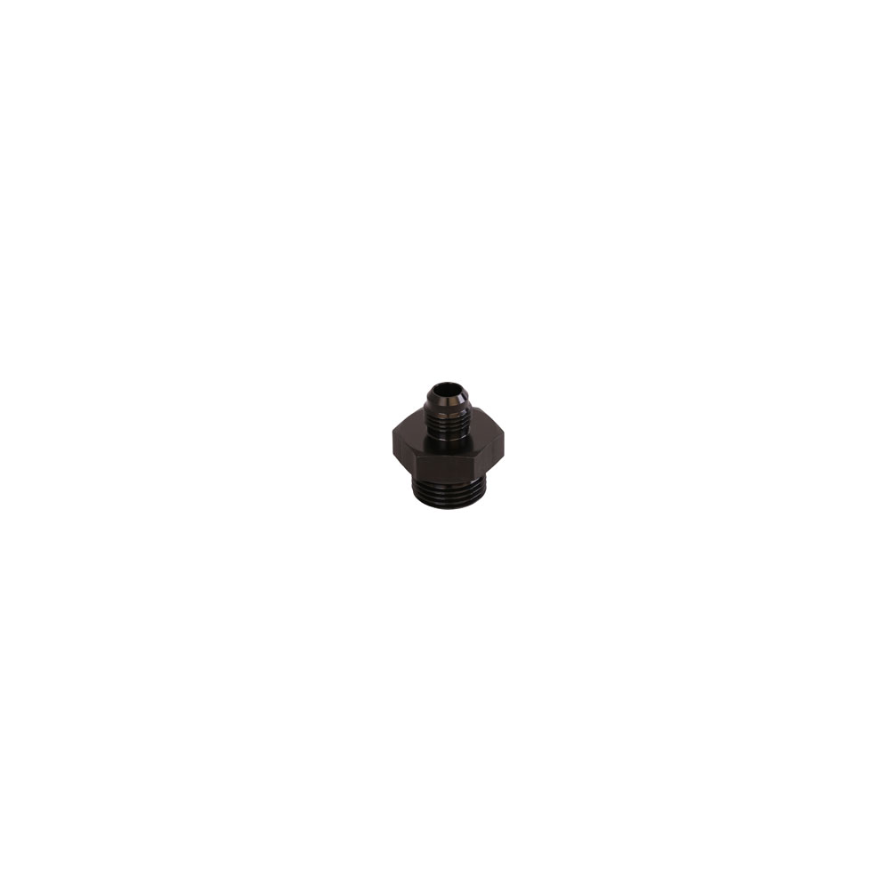 Aeromotive AN Fitting 15609; AN to ORB Adapter Black -06AN Male Straight -10AN ORB Male 