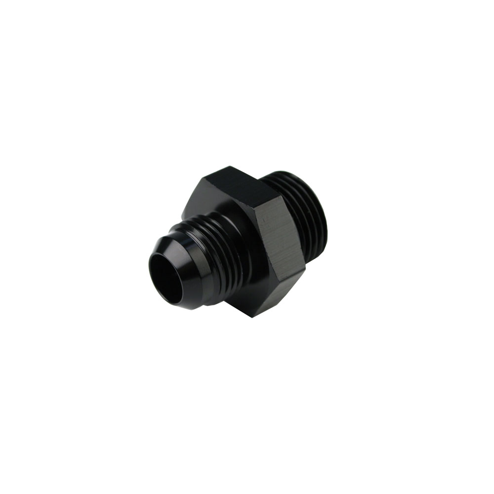 Aeromotive AN Fitting 15610; AN to ORB Adapter Black -08AN Male Straight -10AN ORB Male 