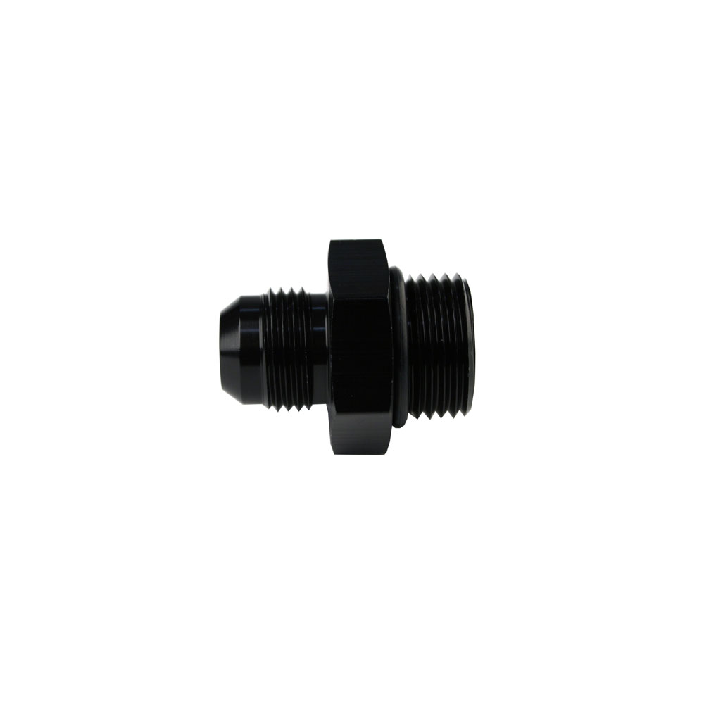 Aeromotive AN Fitting 15610; AN to ORB Adapter Black -08AN Male Straight -10AN ORB Male 