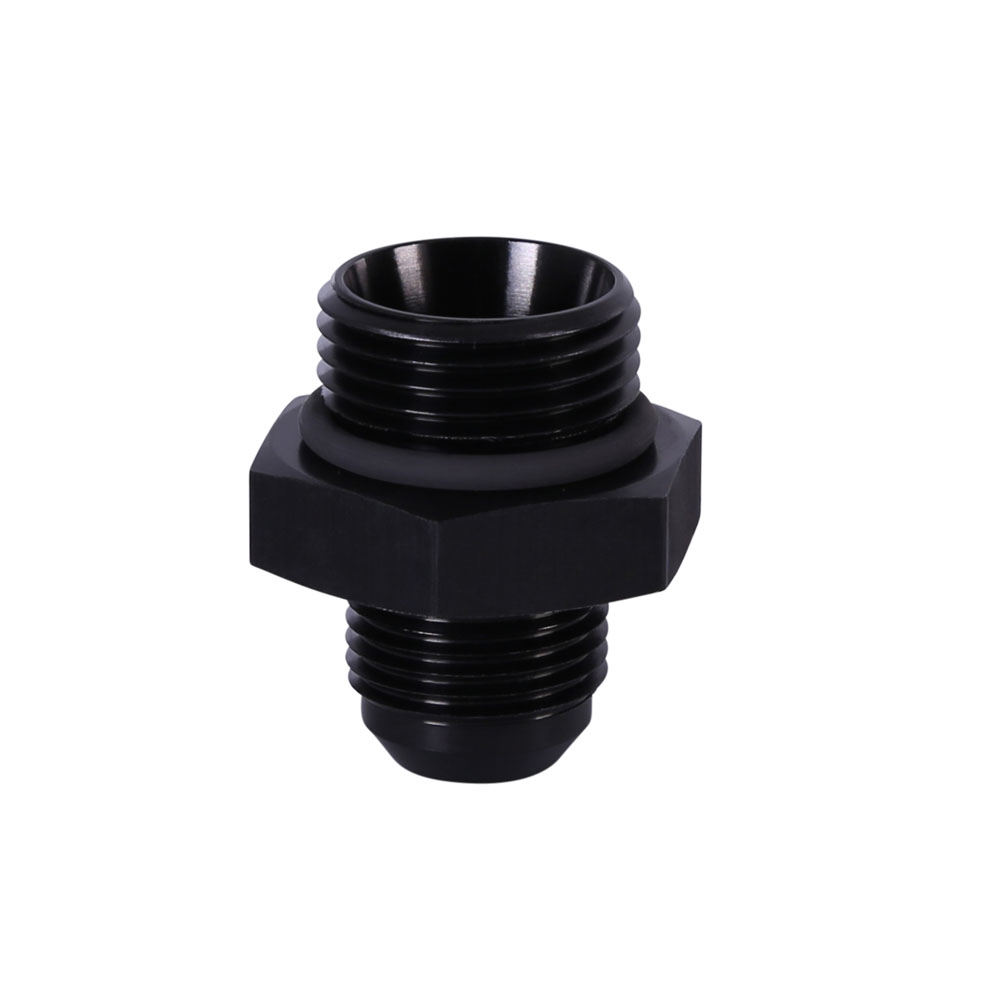Aeromotive AN Fitting 15613; AN to ORB Adapter Black -10AN Male Straight -12 ORB Male 