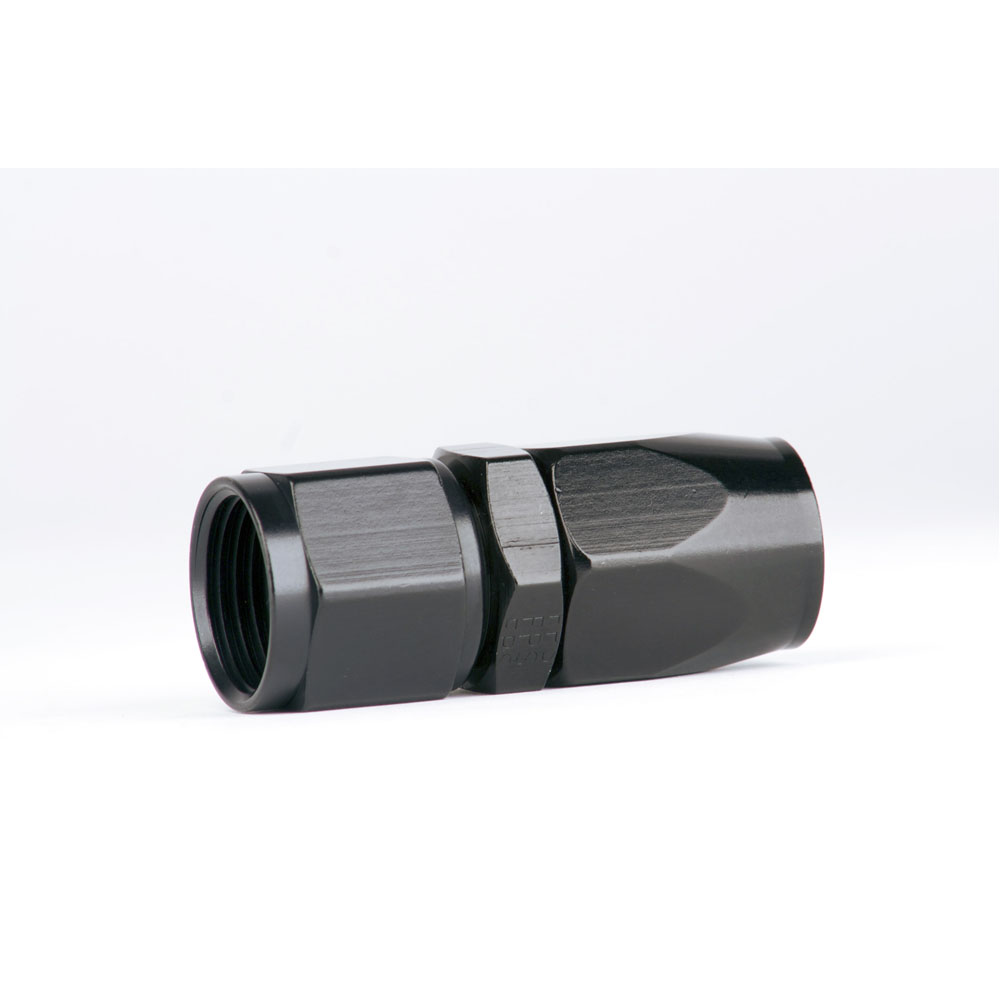 Aeromotive Hose End 15656; Reusable Swivel Black -10AN Straight -10AN Female 