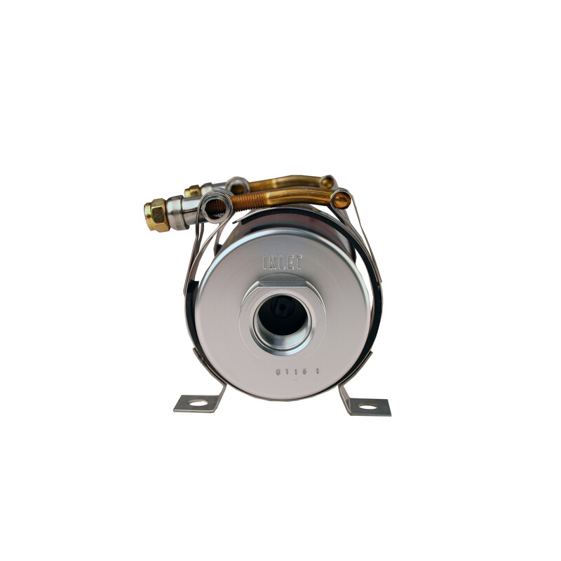 Aeromotive Fuel System Electric Fuel Pump 11106; A750 450 lbs/hr. @ 65 PSI 75 GPH @ 65 PSI Red, Silver Billet Aluminum Alcohol, E85, Gasoline, Race Gas 