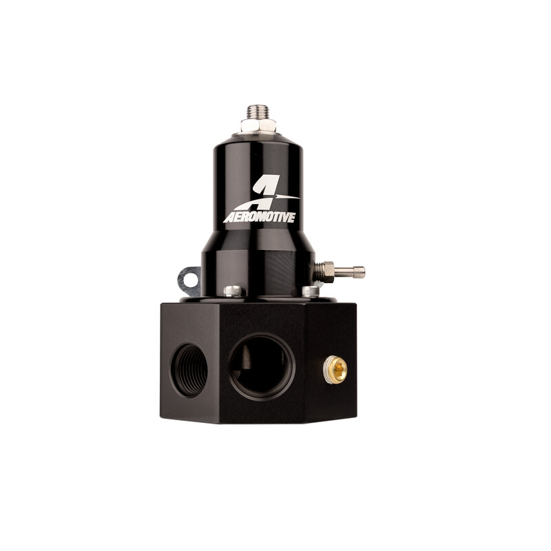Aeromotive Fuel System Fuel Pressure Regulator 13110; Pro-Series 30 to 125 PSI Return Gasoline, Race Gas, E85, Alcohol Billet Aluminum 