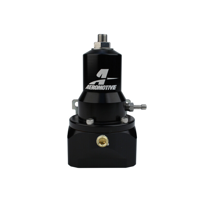 Aeromotive Fuel System Fuel Pressure Regulator 13134; Extreme Flow EFI 30 to 120 PSI Return Gasoline, Race Gas, E85, Alcohol Billet Aluminum 