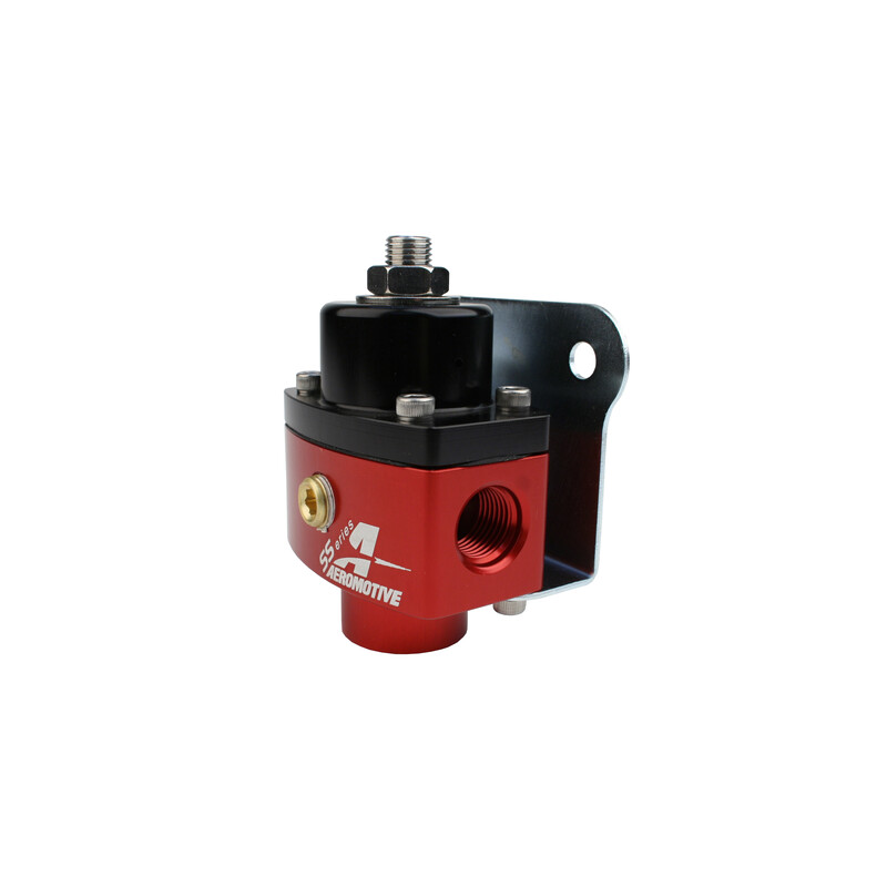 Aeromotive Fuel System Fuel Pressure Regulator 13201; SS Series 5 to 12 PSI Returnless Gasoline Billet Aluminum 
