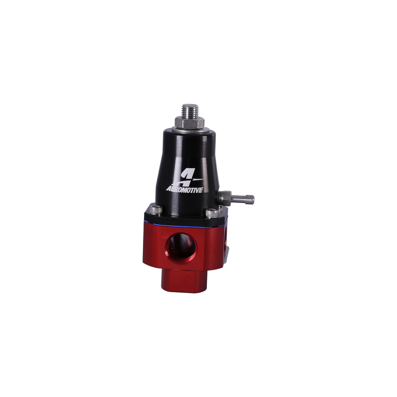 Aeromotive Fuel System Fuel Pressure Regulator 13301; 3 to 60 PSI Return Gasoline, E85, Methanol, Diesel Billet Aluminum 