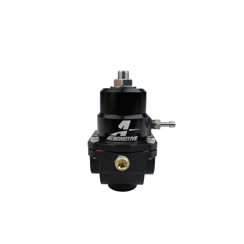 Aeromotive Fuel System Fuel Pressure Regulator 13303; X1 35 to 75 PSI Return Gasoline, Ethanol, Methanol, Diesel Billet Aluminum 