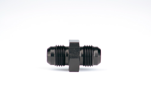 Aeromotive Fuel System AN Fitting 15602; AN to AN Union Black -06AN Male Straight -06AN Male 