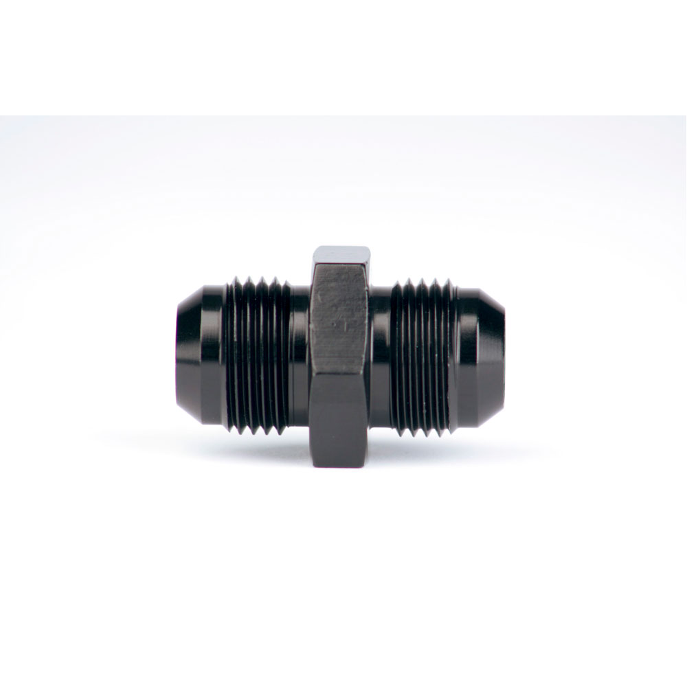 Aeromotive Fuel System AN Fitting 15604; AN to AN Union Black -10AN Male Straight -10AN Male 