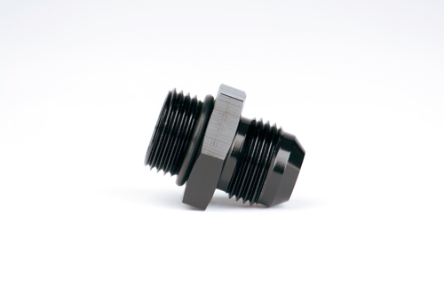 Aeromotive Fuel System AN Fitting 15607; AN to ORB Adapter Black -08AN Male Straight -08AN ORB Male 