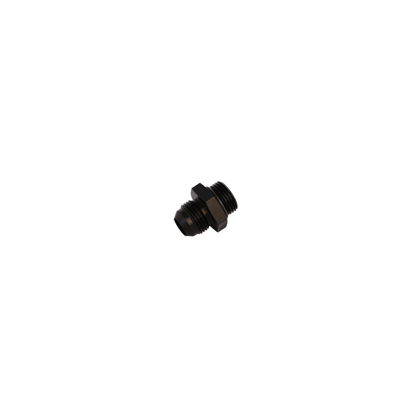 Aeromotive Fuel System AN Fitting 15607; AN to ORB Adapter Black -08AN Male Straight -08AN ORB Male 