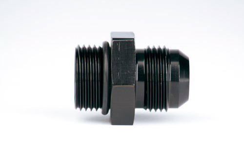 Aeromotive Fuel System AN Fitting 15612; AN to ORB Adapter Black -12AN Male Straight -12 ORB Male 