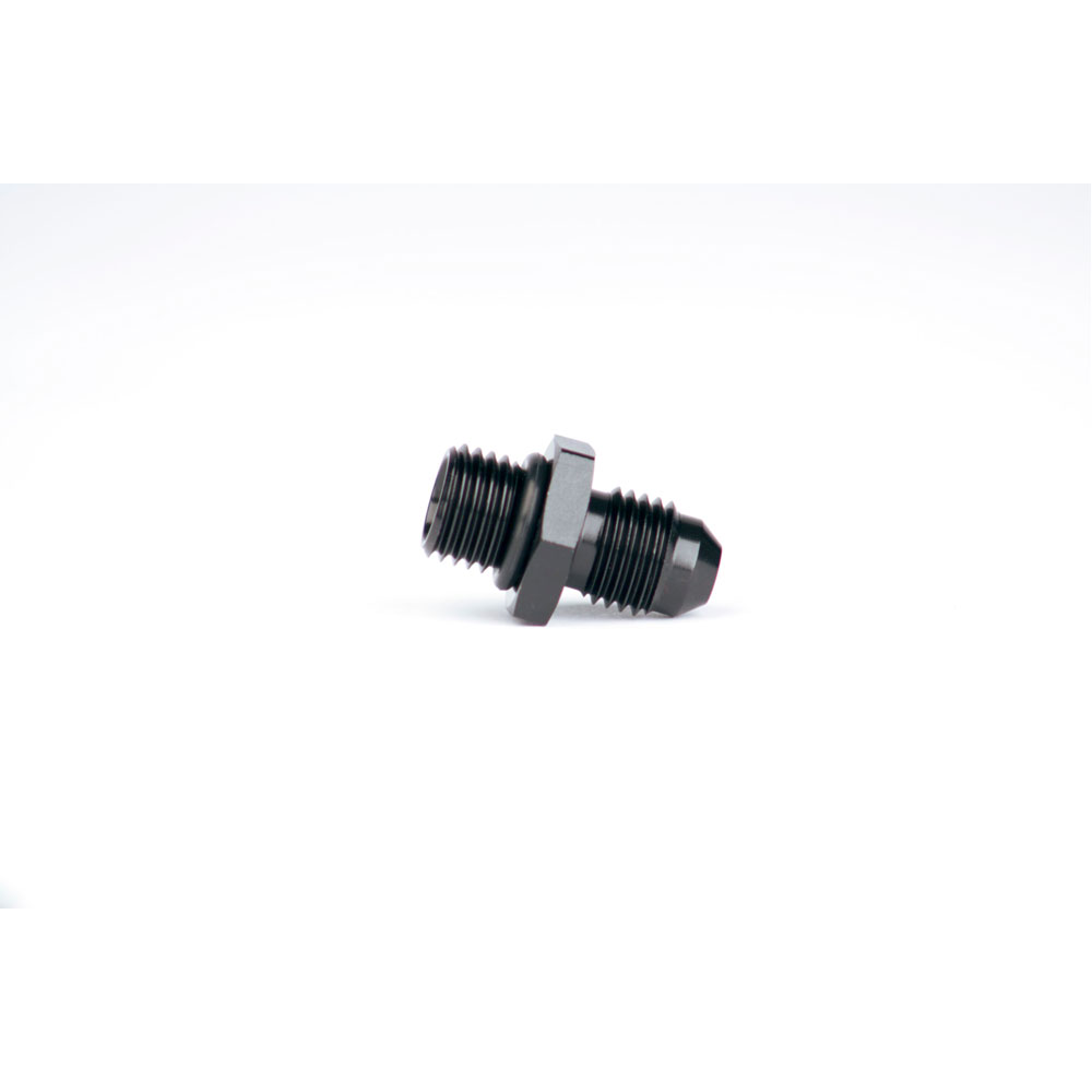 Aeromotive Fuel System AN Fitting 15629; AN to ORB Adapter Black -04AN ORB Male Straight -04AN Male 