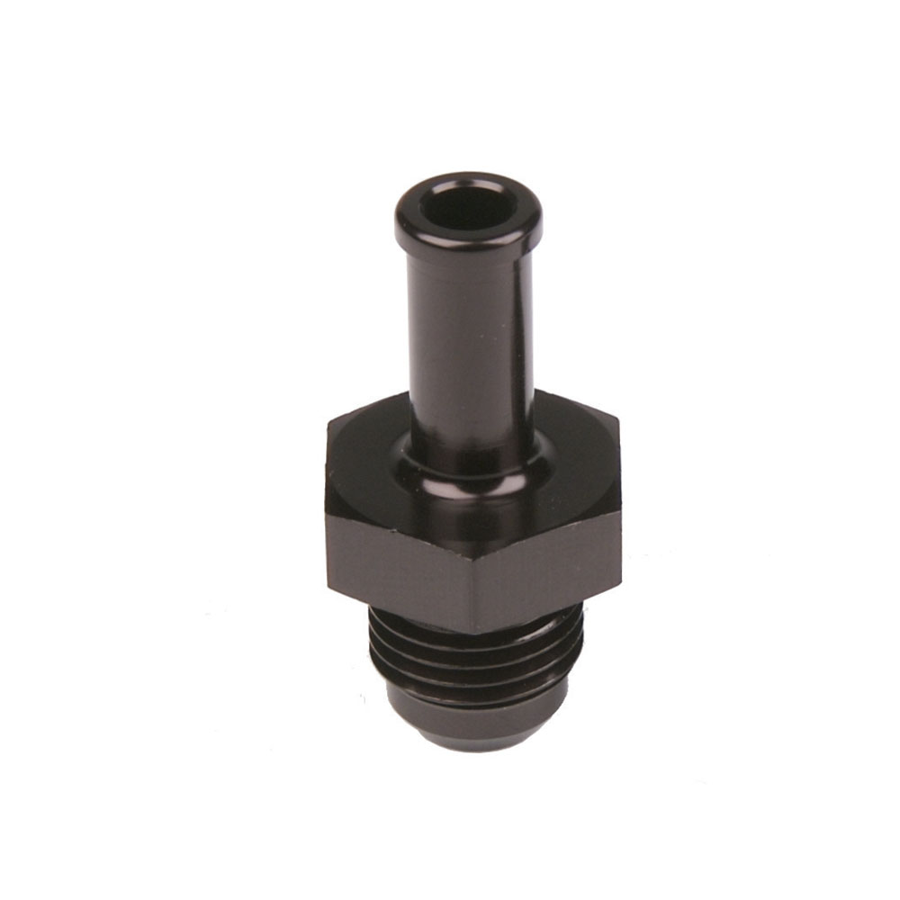 Photo for Aeromotive Fuel System AN Fitting 15635; AN to Hose Barb Adapter Black -06AN Male Straight 5/16 in. Hose Barb