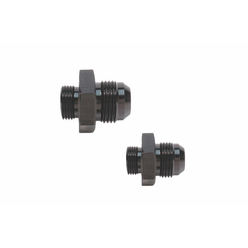 Aeromotive Fuel System AN Fitting 15641; AN to ORB Adapter Black -10AN Male Straight -08AN ORB Male 