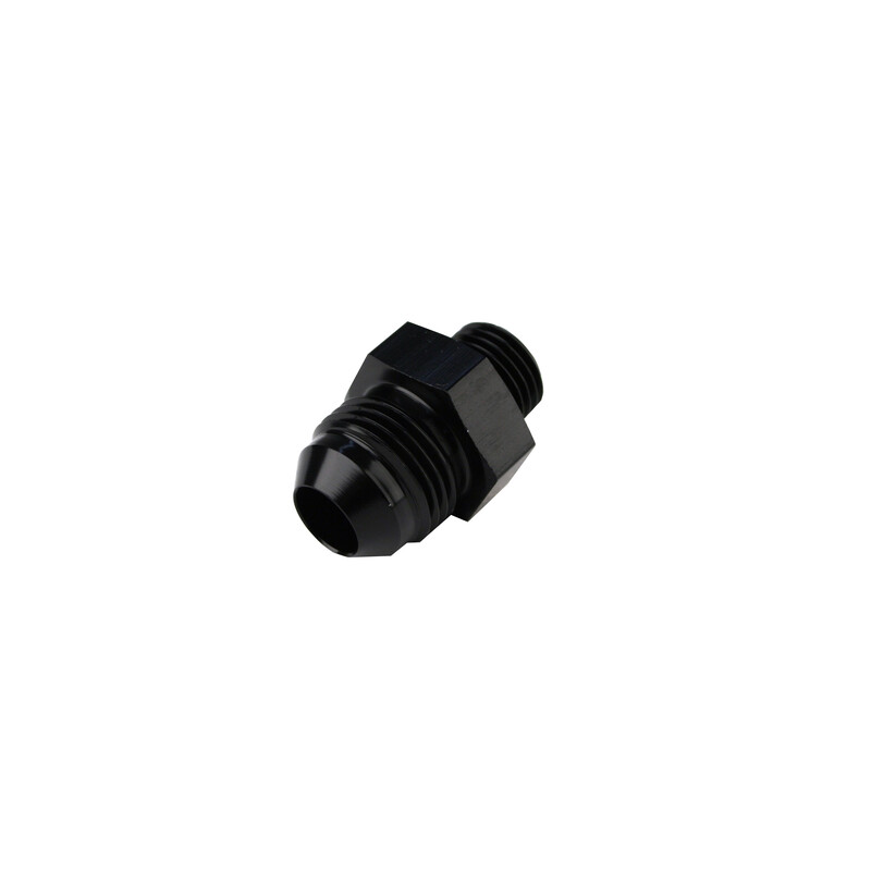 Aeromotive Fuel System AN Fitting 15649; AN to ORB Adapter Black -08AN Male Straight -06AN ORB Male 