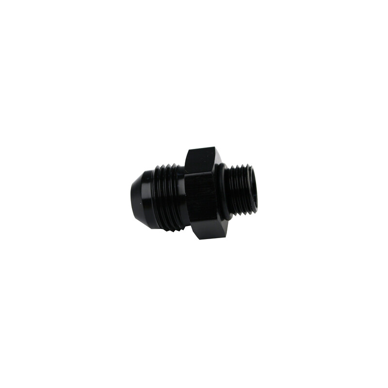 Aeromotive Fuel System AN Fitting 15649; AN to ORB Adapter Black -08AN Male Straight -06AN ORB Male 