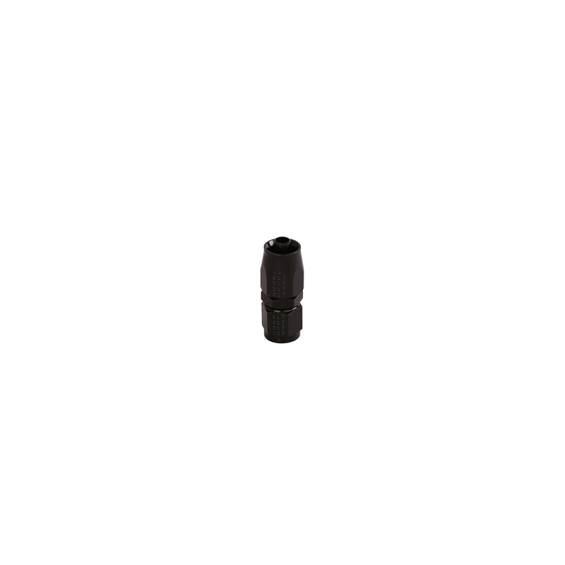 Aeromotive Fuel System Fuel Hose Fitting 15650; Reusable Swivel Black Anodized -06AN Straight -06AN Female 
