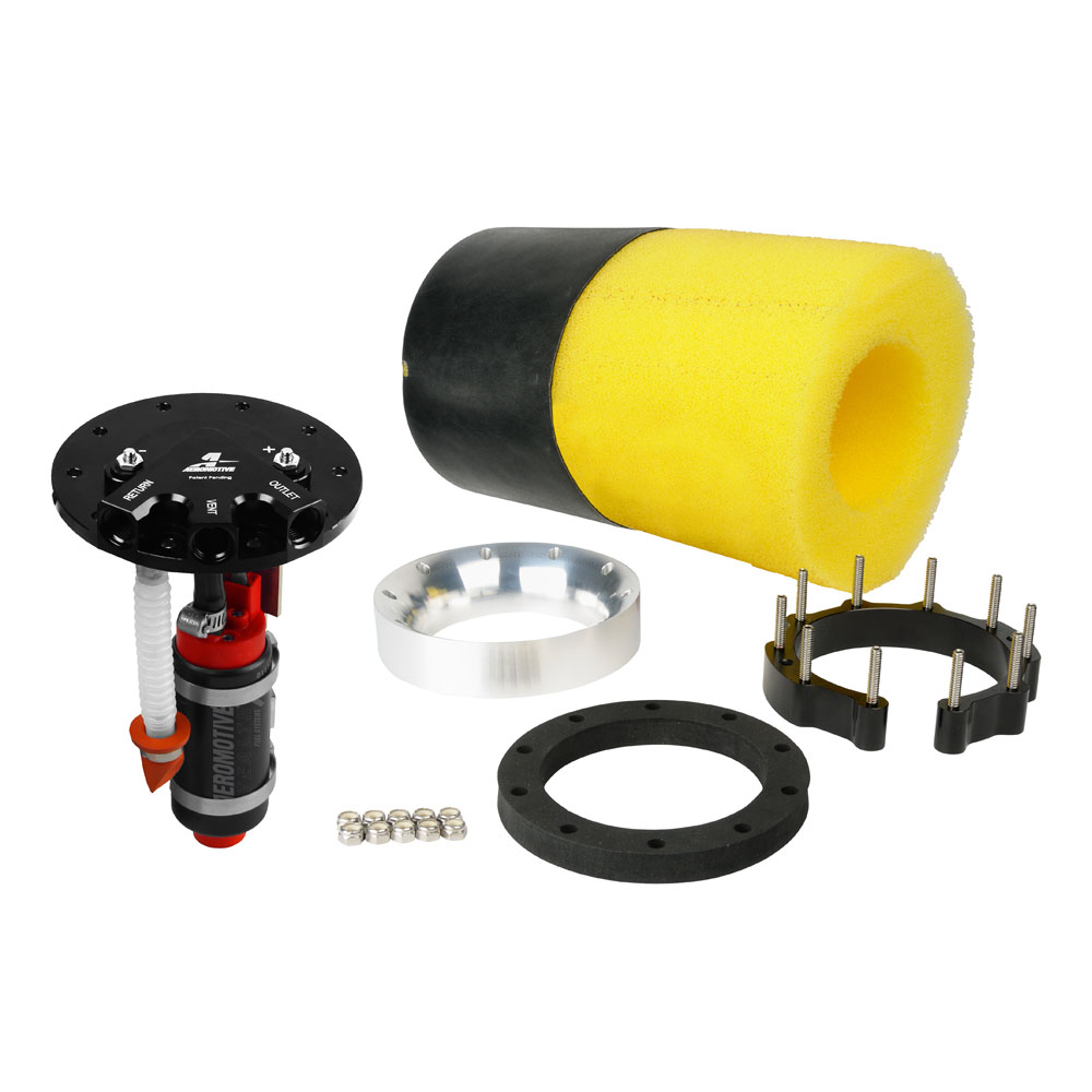 Aeromotive Electric Fuel Pump 18688; 340 LPH @ 58 PSI Black Aluminum, Steel, Plastic Alcohol, E85, Gasoline, Race Gas 