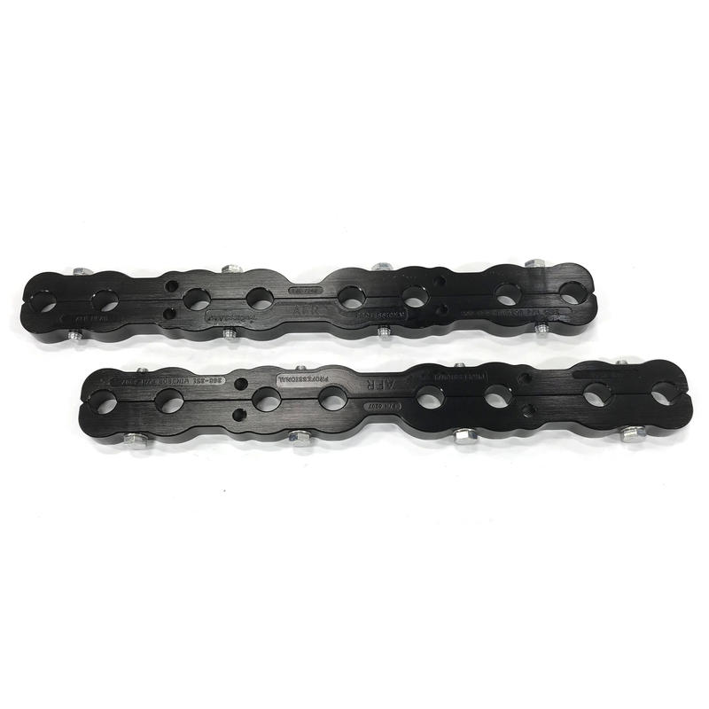 Air Flow Research Rocker Arm Stud Girdle 6207; Clamp On Black (color may vary) Aluminum for Ford 260 to 351W, with AFR Heads 
