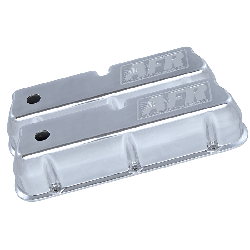Photo for Air Flow Research Valve Covers 6714; AFR Logo Polished Aluminum for Ford 221, 255, 260, 289, 302, 351W
