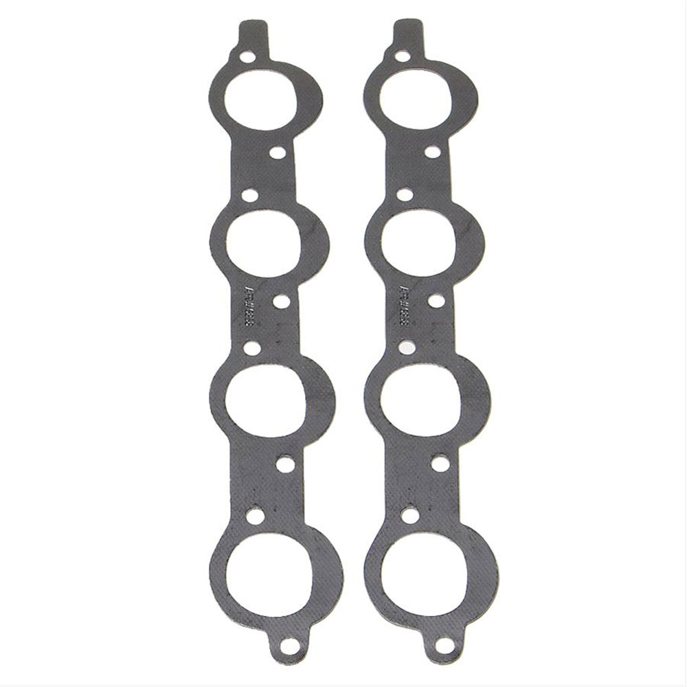 Air Flow Research Header Gaskets 6858; Round 2.130 in. 2.130 in. Steel Core Laminate for Chevy 396 to 454 