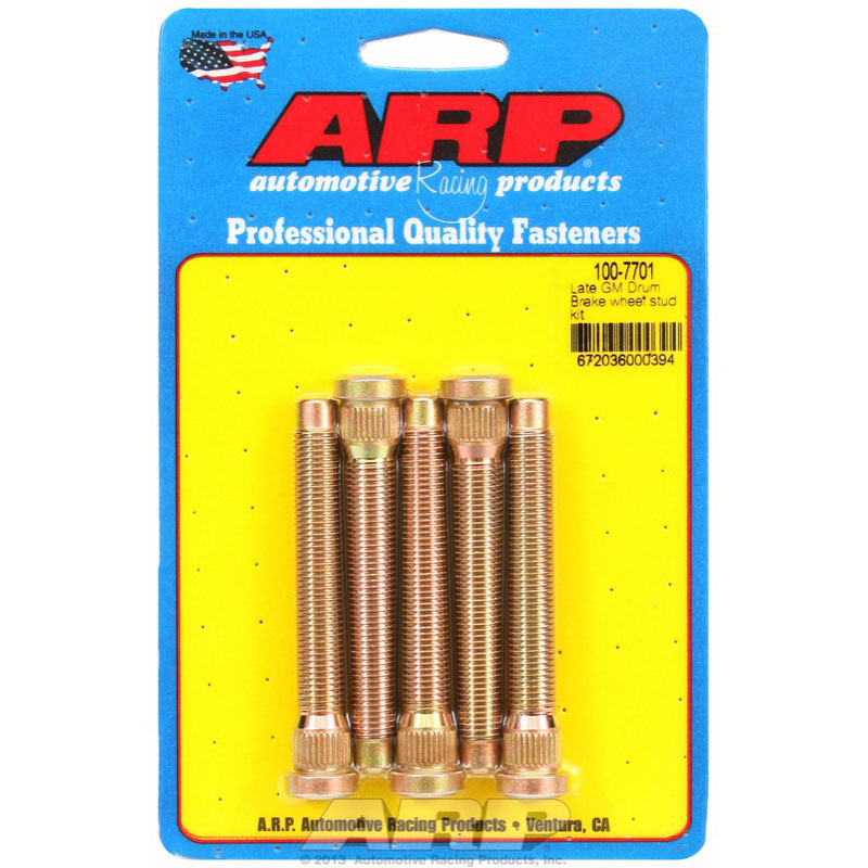 ARP Wheel Lug Stud 100-7701; 7/16 in.-20 Right Hand 3.165 in. Cadmium Plated 8740 Chromoly for GM 