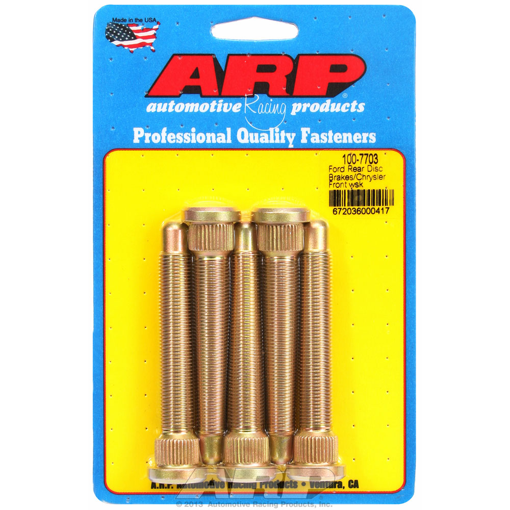 Photo for ARP Wheel Lug Stud 100-7703; 1/2 in.-20 Right Hand 3.500 in. Cadmium Plated 8740 Chromoly for Chrysler, Ford