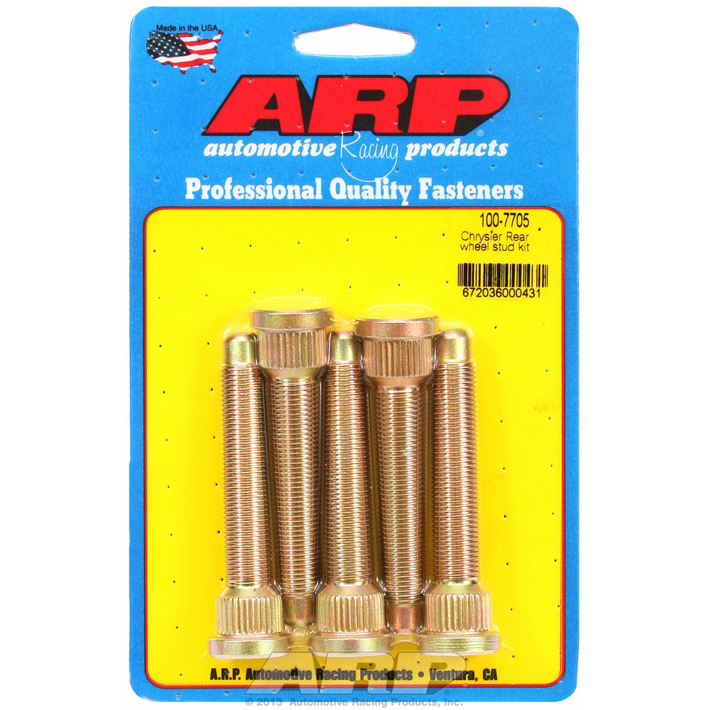 ARP Wheel Lug Stud 100-7705; 1/2 in.-20 Right Hand 3.125 in. Cadmium Plated 8740 Chromoly for Chrysler 