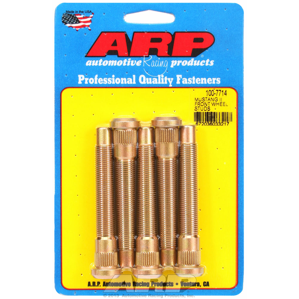 Photo for ARP Wheel Lug Stud 100-7714; 1/2 in.-20 Right Hand 3.435 in. Cadmium Plated 8740 Chromoly for Ford Mustang II Front