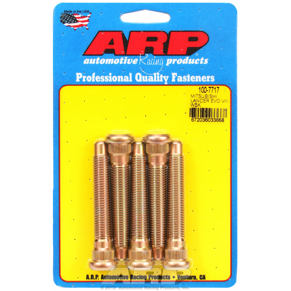 Photo for ARP Wheel Lug Stud 100-7717; M12 x 1.50 Right Hand 3.000 in. Cadmium Plated 8740 Chromoly for Mitsubishi Lancer Evo VIII
