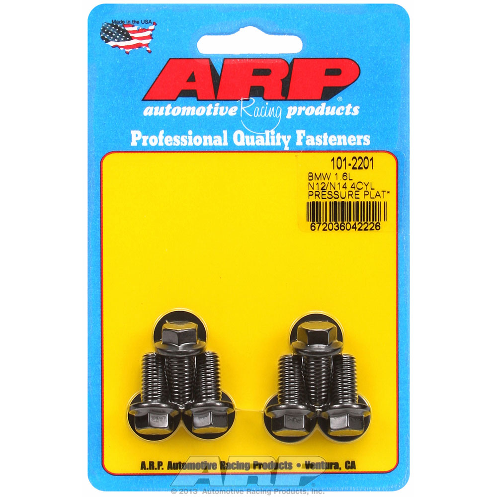Photo for Automotive Racing Products (ARP) Clutch Pressure Plate Bolt 101-2201; High Performance Black Oxide Chromoly for 2008 to 2015 Mini 1.6L N12, N14, N16, N18 Peugeot engine