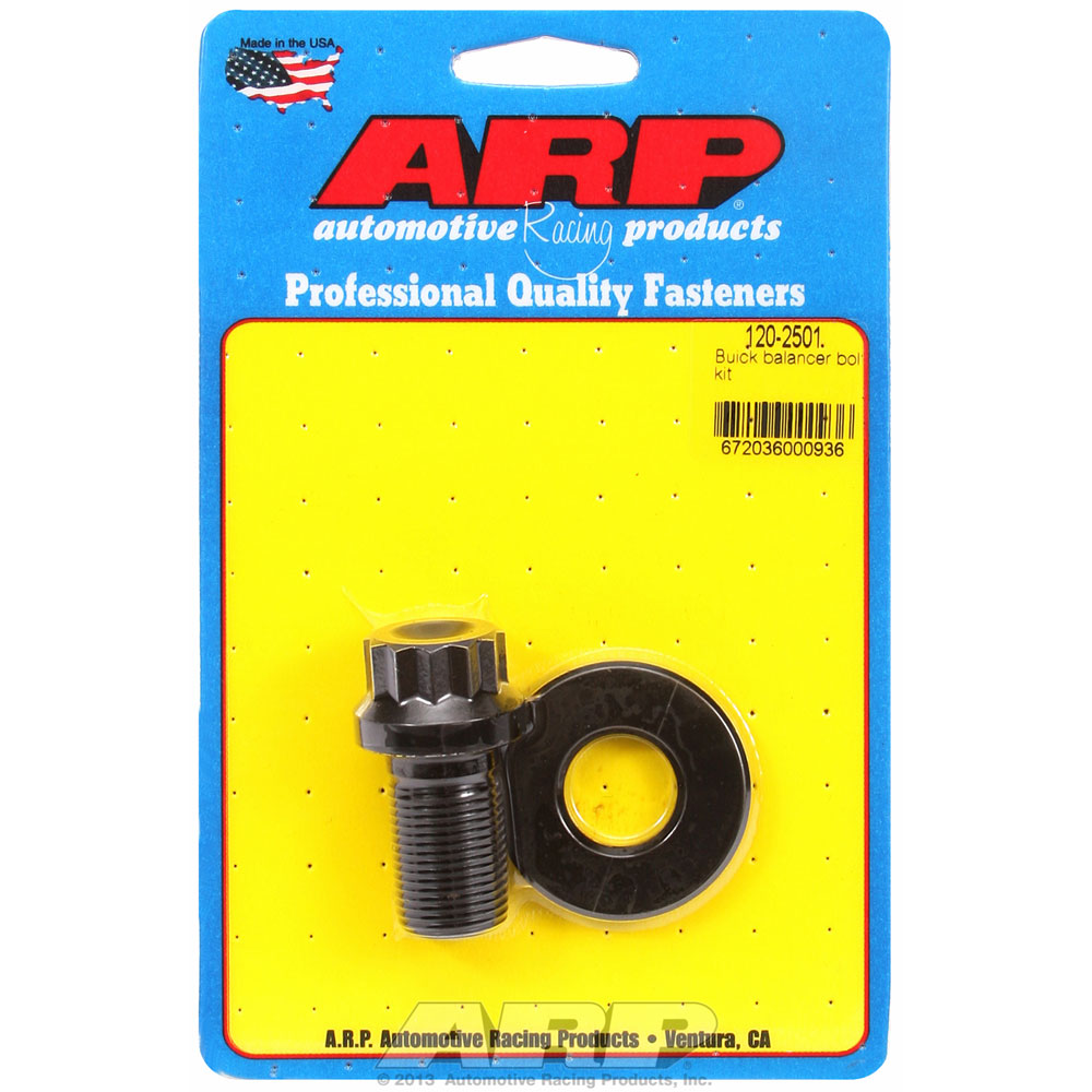 Photo for Automotive Racing Products (ARP) Harmonic Balancer Bolt 120-2501; 12-Point 3/4 in. -16 1.300 in. Black Oxide 8740 Chromoly for Buick 3.8L, 300-455