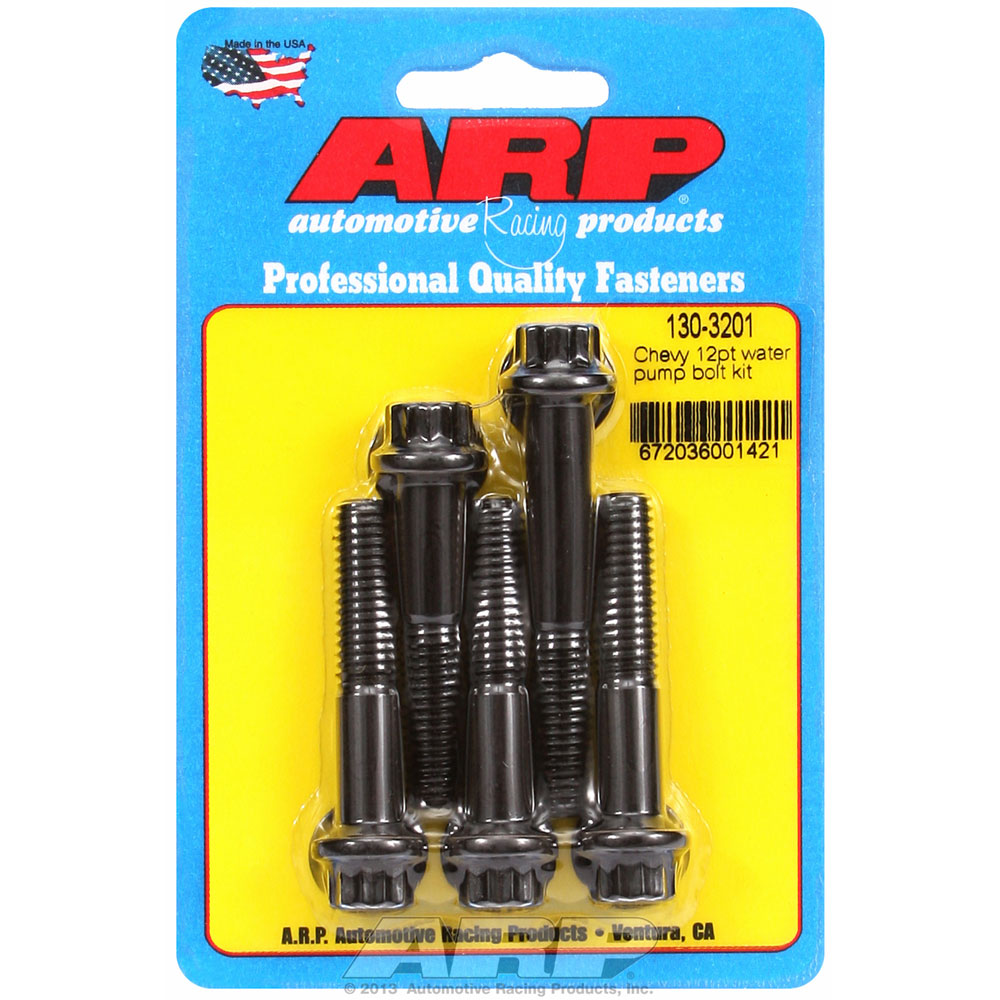 ARP Water Pump Bolt Kit 130-3201; for Chevy 262 to 400, 396 to 454 