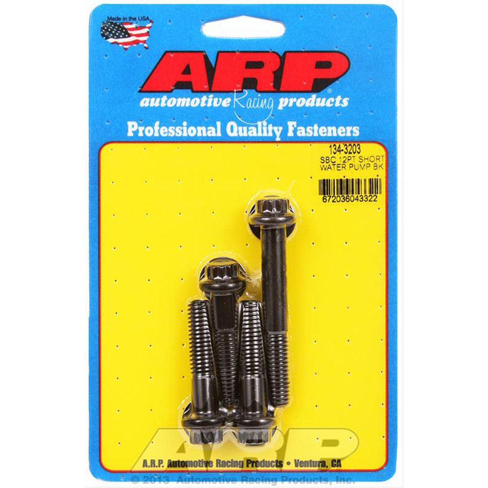 Automotive Racing Products (ARP) Water Pump Bolt Kit 134-3203; for Chevy 262 to 400, short water pump 