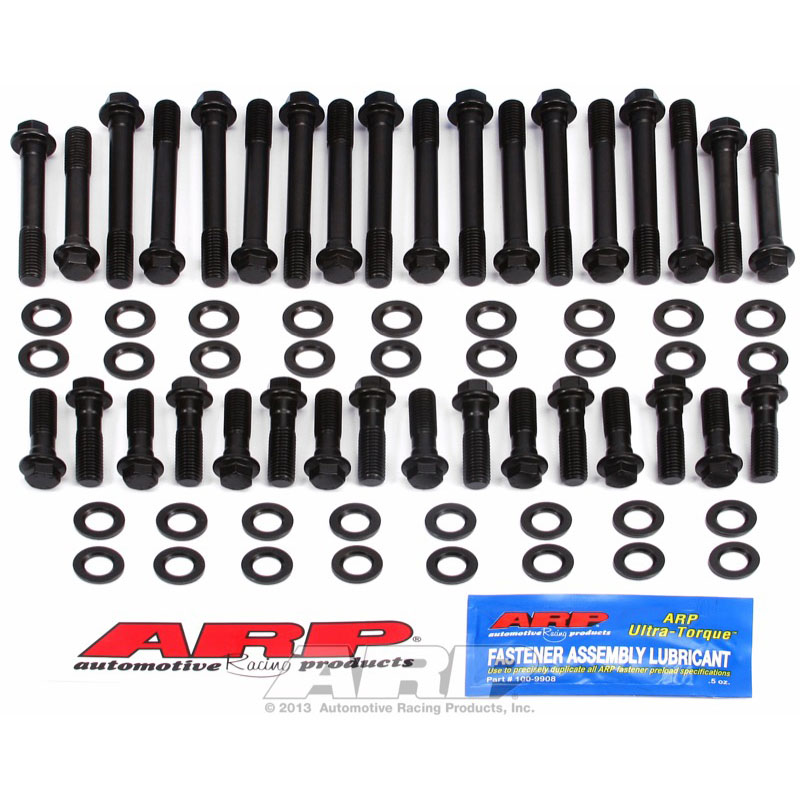 Automotive Racing Products (ARP) Cylinder Head Bolt Set 134-3601; High Performance Hex Bolt Black Oxide 8740 Chromoly for 1955 to 2000 Chevy 262 to 400 