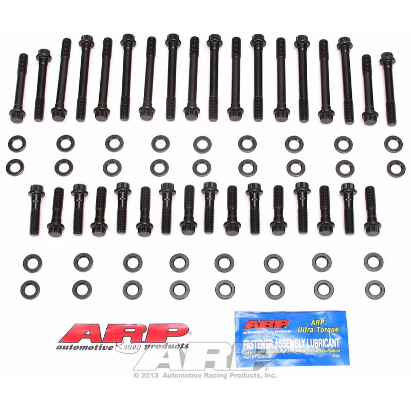 Automotive Racing Products (ARP) Cylinder Head Bolt Set 134-3701; High Performance 12-Point Bolt Black Oxide 8740 Chromoly for 1955 to 2000 Chevy 262 to 400 