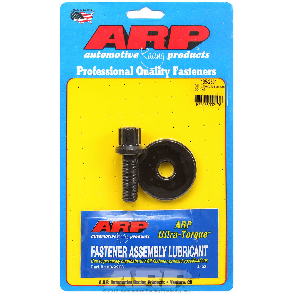 ARP Harmonic Balancer Bolt 135-2501; 12-Point 1.550 in. Black Oxide 8740 Chromoly for Chevy 396 to 454 