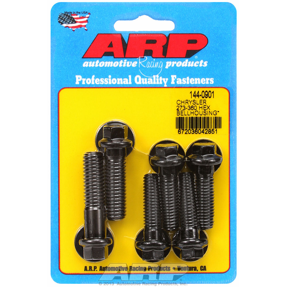 ARP Transmission Bellhousing Bolts 144-0901; for Chrysler 273 to 360 LA 